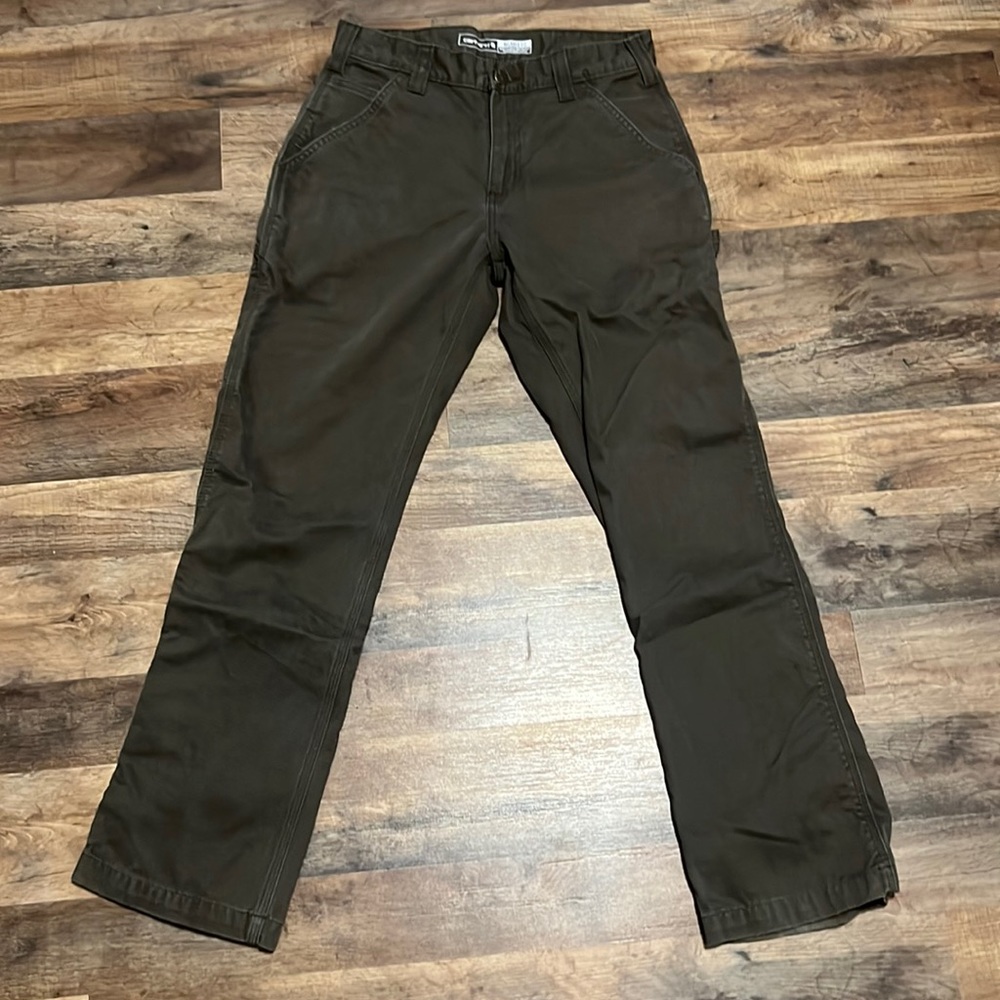Carhartt Carpenter pants, olive color and a size 30x30
